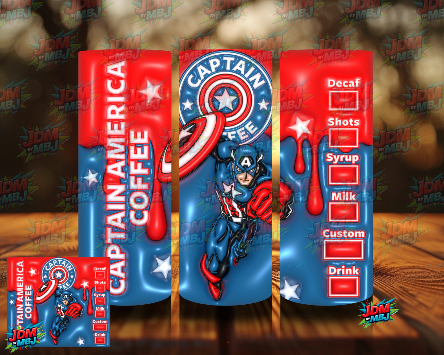 Bubble Style "Coffee" Sublimation Prints