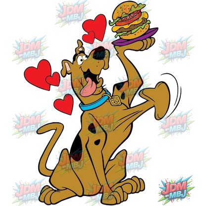 Vinilo termoadhesivo de Scooby Doo (DTF) de 25 cm