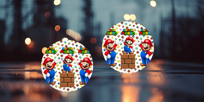 Impresiones de sublimación de posavasos de Super Mario (8 por página)