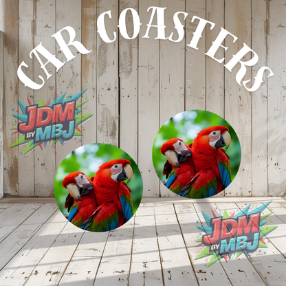 Juego de 2 posavasos para coche fabricados