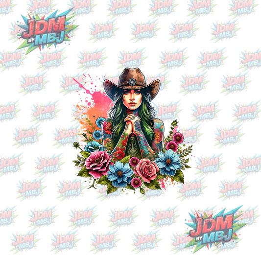 Iron On - Tattoo Girl DTF