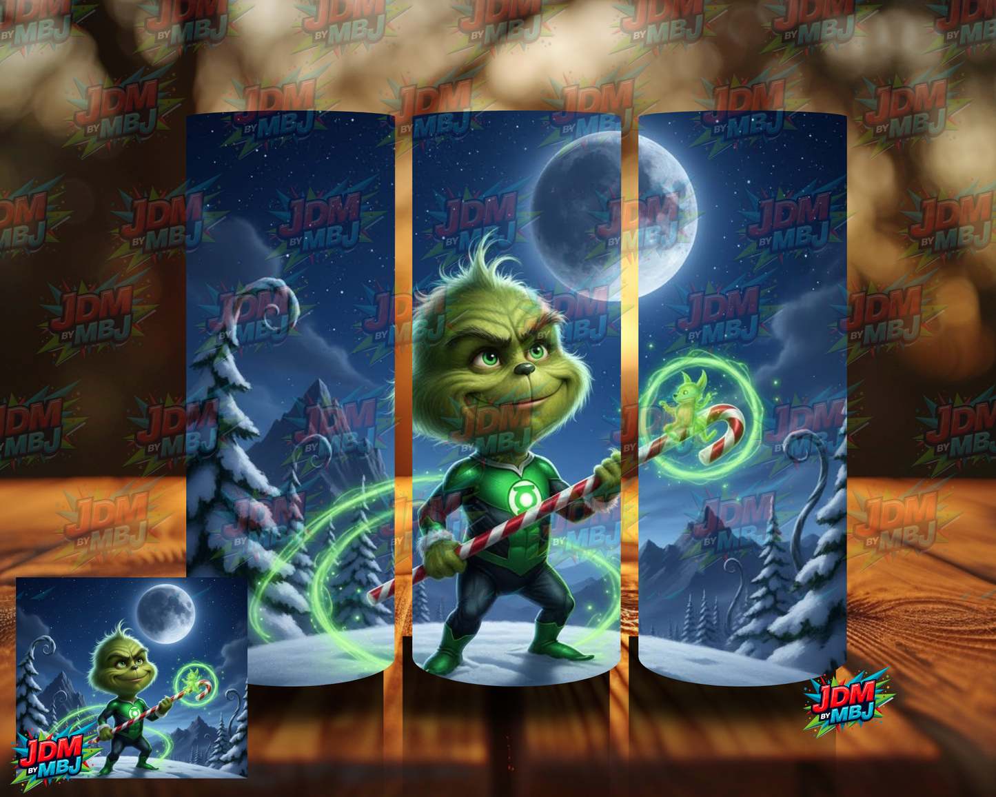 Inspired by Grinch Styled by Marvel/DC  Sublimation Prints