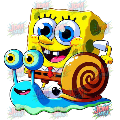 Bob Esponja Pantalones Cuadrados (DTF) - Planchado (25 cm)