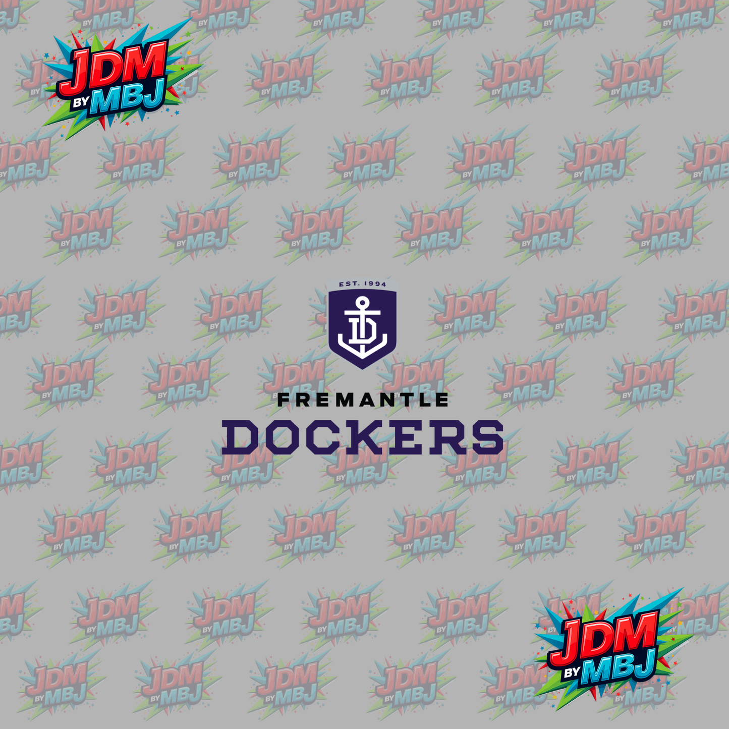 Iron On - Fremantle "AFL" DTF 20cm