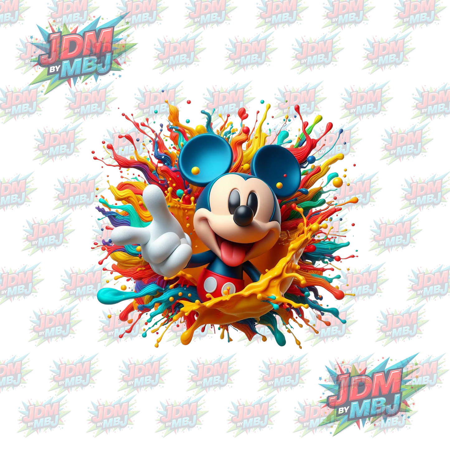 Iron On - Inspired Disney Colour Splash DTF 20cm