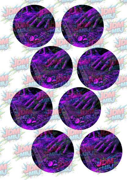 Impresiones de sublimación de posavasos para coche (8 por página)