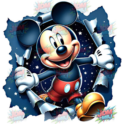 Parche termoadhesivo - Mickey Mouse DTF 25 cm