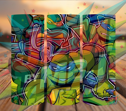 Inspirado en las impresiones de sublimación de las Tortugas Ninja Adolescentes