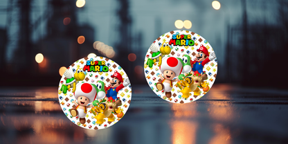 Impresiones de sublimación de posavasos de Super Mario (8 por página)