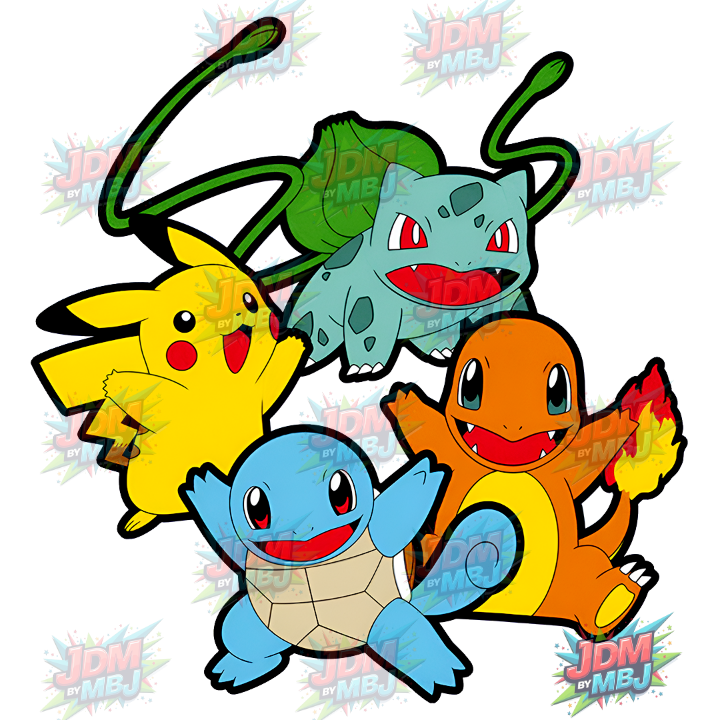 Iron On - Pokemon  DTF 25cm