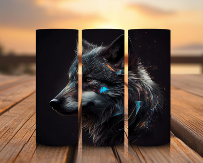 Inspirado en impresiones de sublimación de lobos