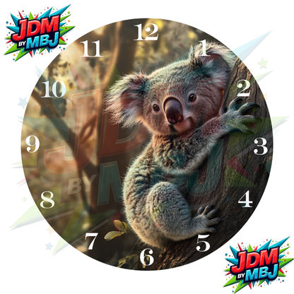 Impresiones de sublimación de relojes de 20 cm x 20 cm, inspirados en pájaros, perros y tigres.