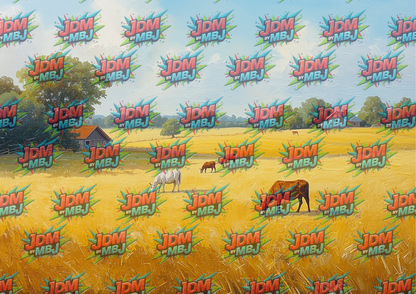 Farm Life Cutting Board Sublimation Prints