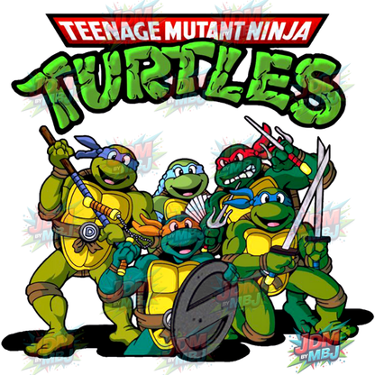 Pegatina termoadhesiva de las Tortugas Ninja Adolescentes Mutantes (25 cm)