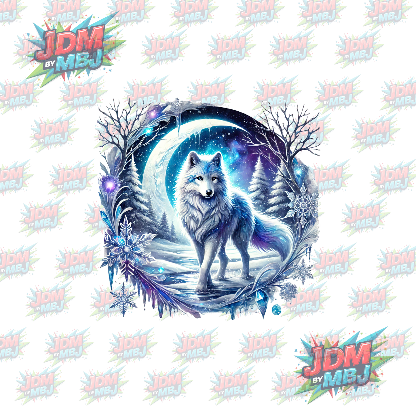 Transferencia térmica - Lobo misterioso DTF 25 cm