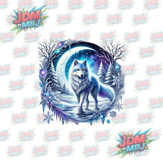 Transferencia térmica - Lobo misterioso DTF 25 cm