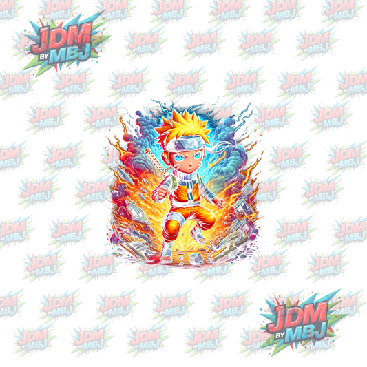 Iron On - Naruto 'Halftone' DTF
