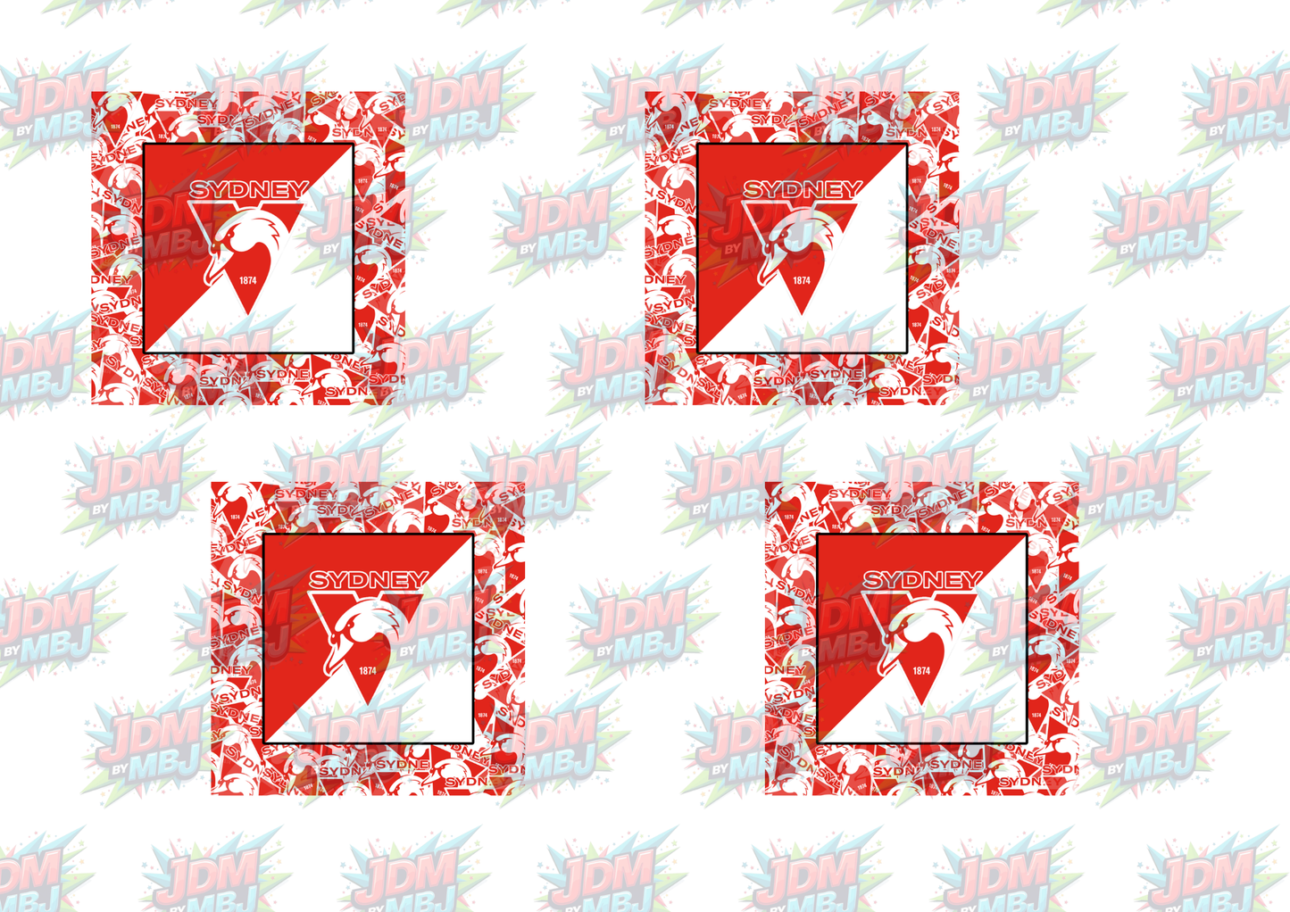 Inspired by AFL Digital Alarm Clock Sublimation Prints