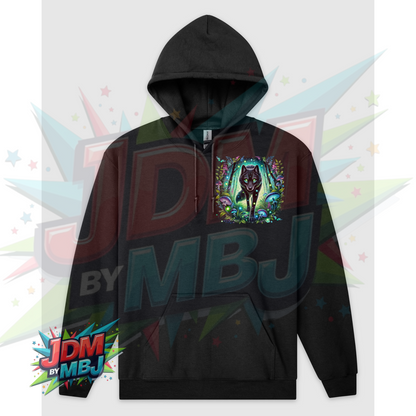 Lobos Místicos DTF Impreso en Sudaderas Gildan