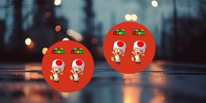 Impresiones de sublimación de posavasos de Super Mario (8 por página)