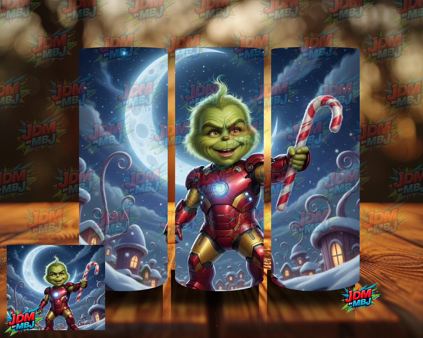 Inspired by Grinch Styled by Marvel/DC  Sublimation Prints