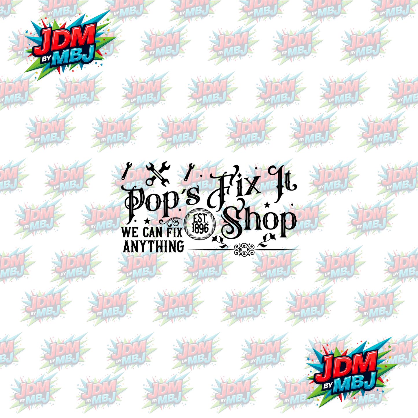 Iron On - Pop's Fix It Shop - Vintage Farm DTF 20cm