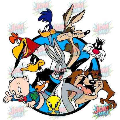 Pegatina termoadhesiva de Looney Tunes (25 cm)