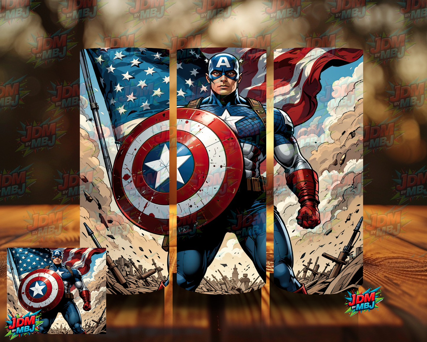 Inspired by Captain America Sublimation Prints