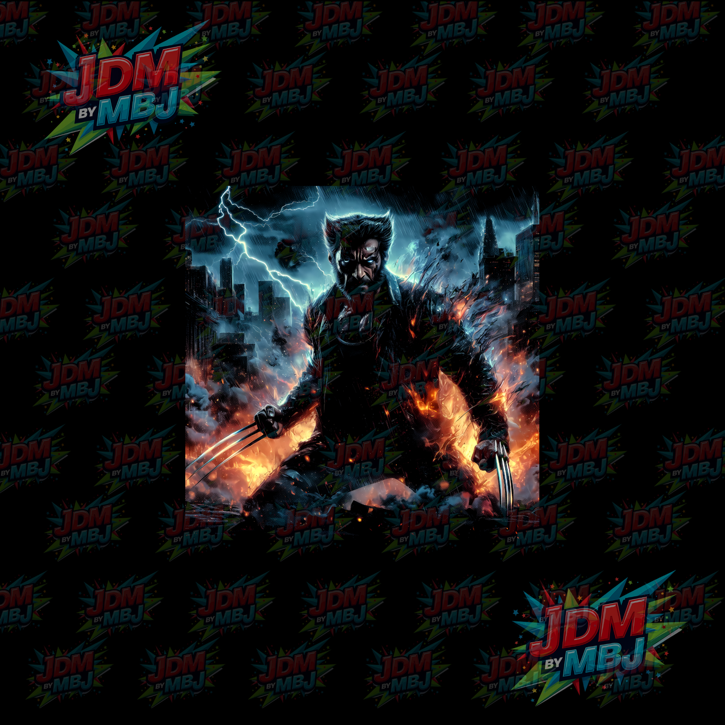 Iron On - Superhero Halftone DTF