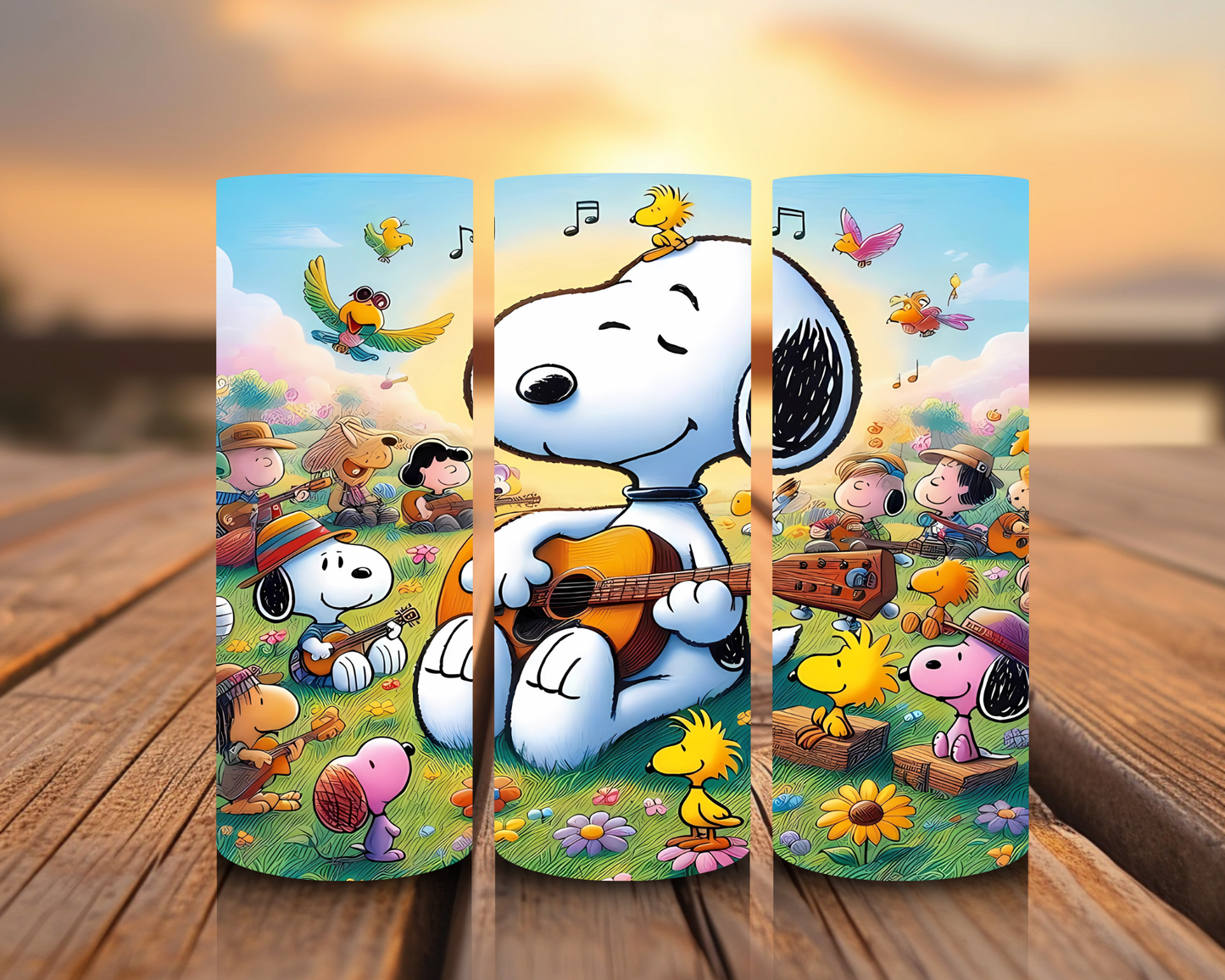 Inspirado en las impresiones de sublimación de Snoopy