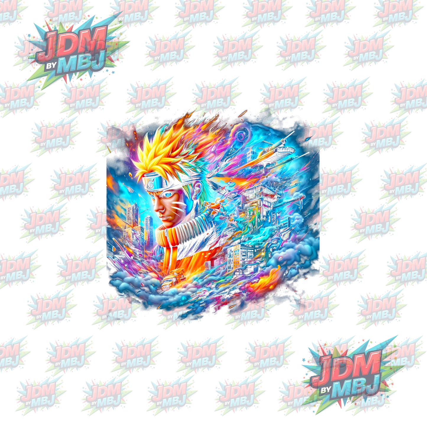 Iron On - Naruto 'Halftone' DTF