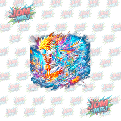 Iron On - Naruto 'Halftone' DTF