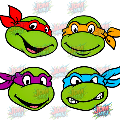 Pegatina termoadhesiva de las Tortugas Ninja Adolescentes Mutantes (25 cm)