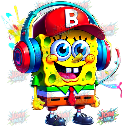 Bob Esponja Pantalones Cuadrados (DTF) - Planchado (25 cm)