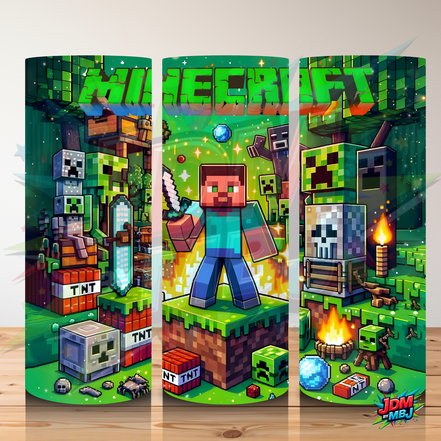Inspirado en las impresiones de sublimación de MineCraft