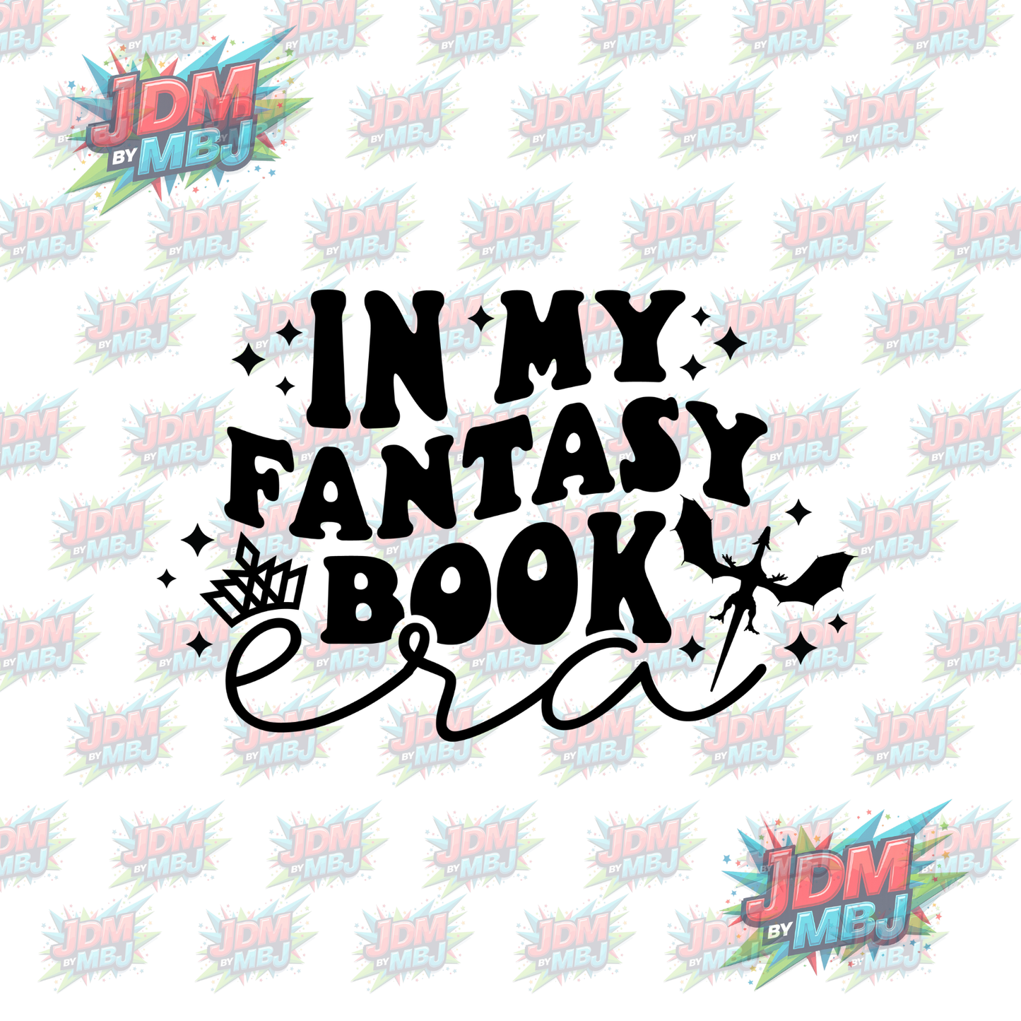Iron On - In My Fantasy Book Era DTF 20cm