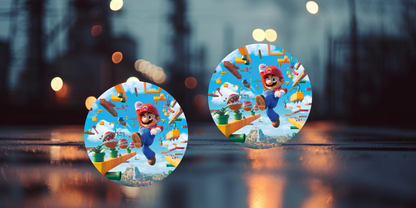 Impresiones de sublimación de posavasos de Super Mario (8 por página)