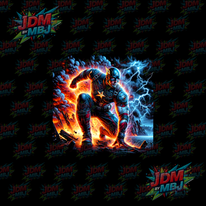 Iron On - Superhero Halftone DTF
