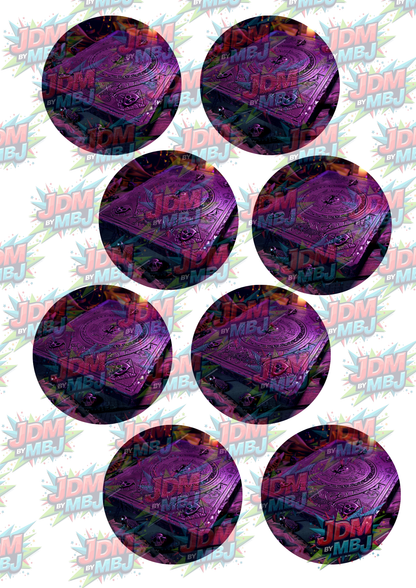 Impresiones de sublimación de posavasos para coche (8 por página)