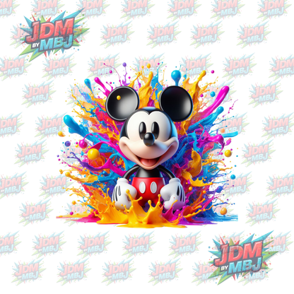 Iron On - Inspired Disney Colour Splash DTF 20cm