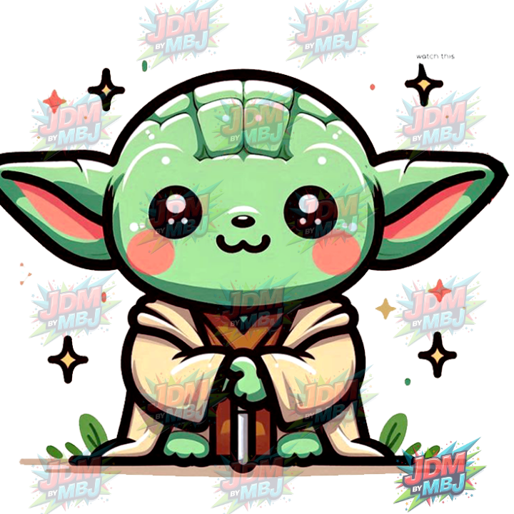 Iron On - Baby Yoda DTF 25cm