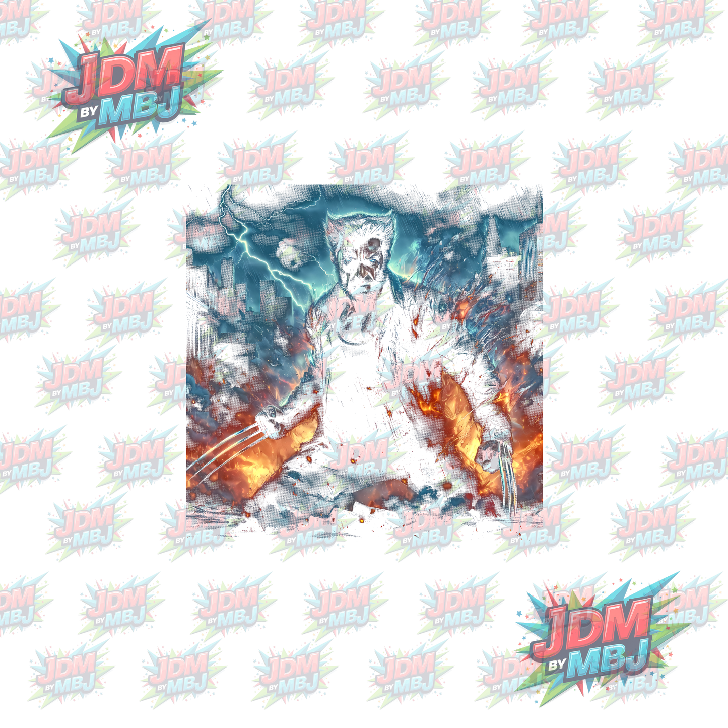 Iron On - Superhero Halftone DTF