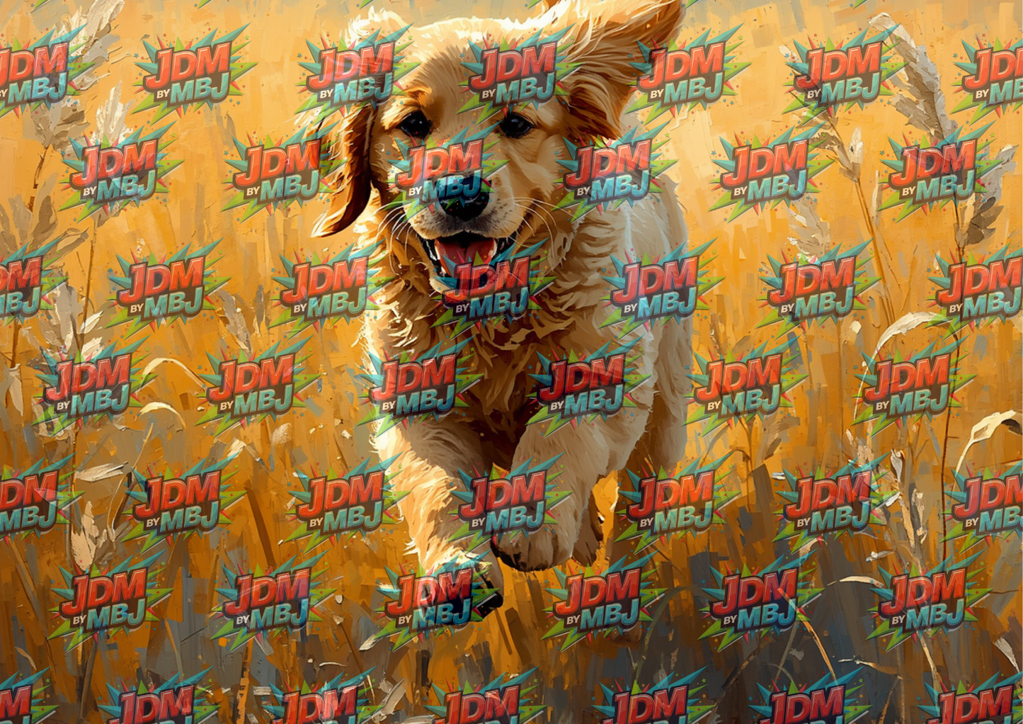 Golden Retriever Cutting Board Sublimation Prints
