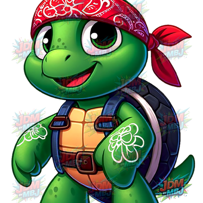 Pegatina termoadhesiva de las Tortugas Ninja Adolescentes Mutantes (25 cm)