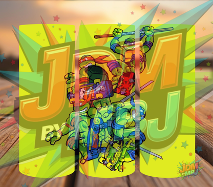 Inspirado en las impresiones de sublimación de las Tortugas Ninja Adolescentes