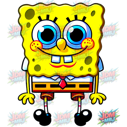 Bob Esponja Pantalones Cuadrados (DTF) - Planchado (25 cm)