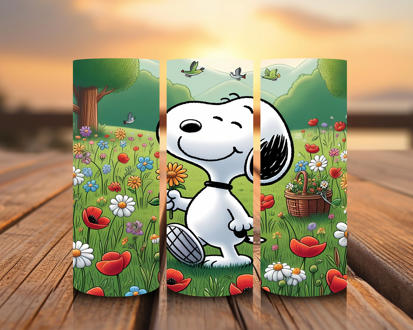 Inspirado en las impresiones de sublimación de Snoopy