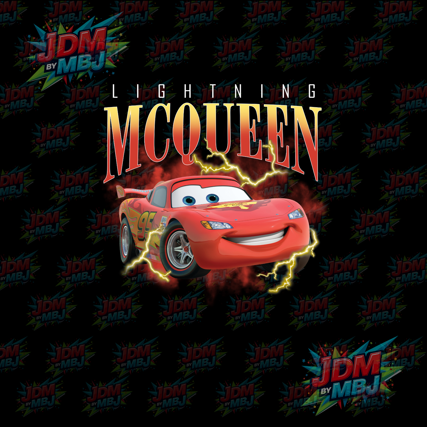 Iron On -"Lighting McQueen" DTF 24cm