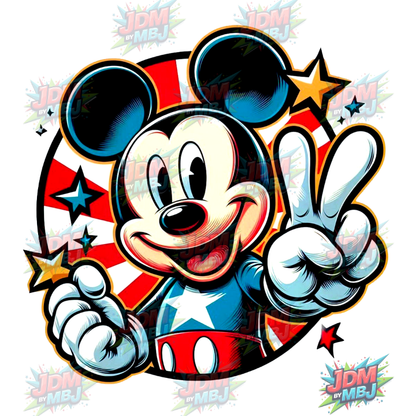 Parche termoadhesivo - Mickey Mouse DTF 25 cm