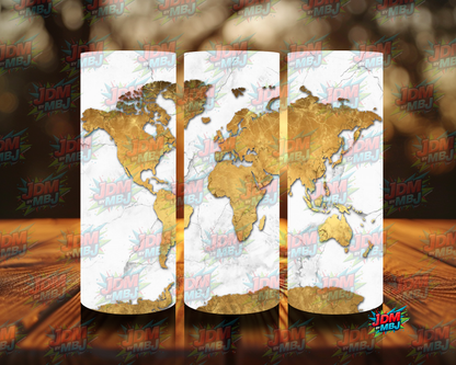 Inspired by World Maps Sublimation Prints